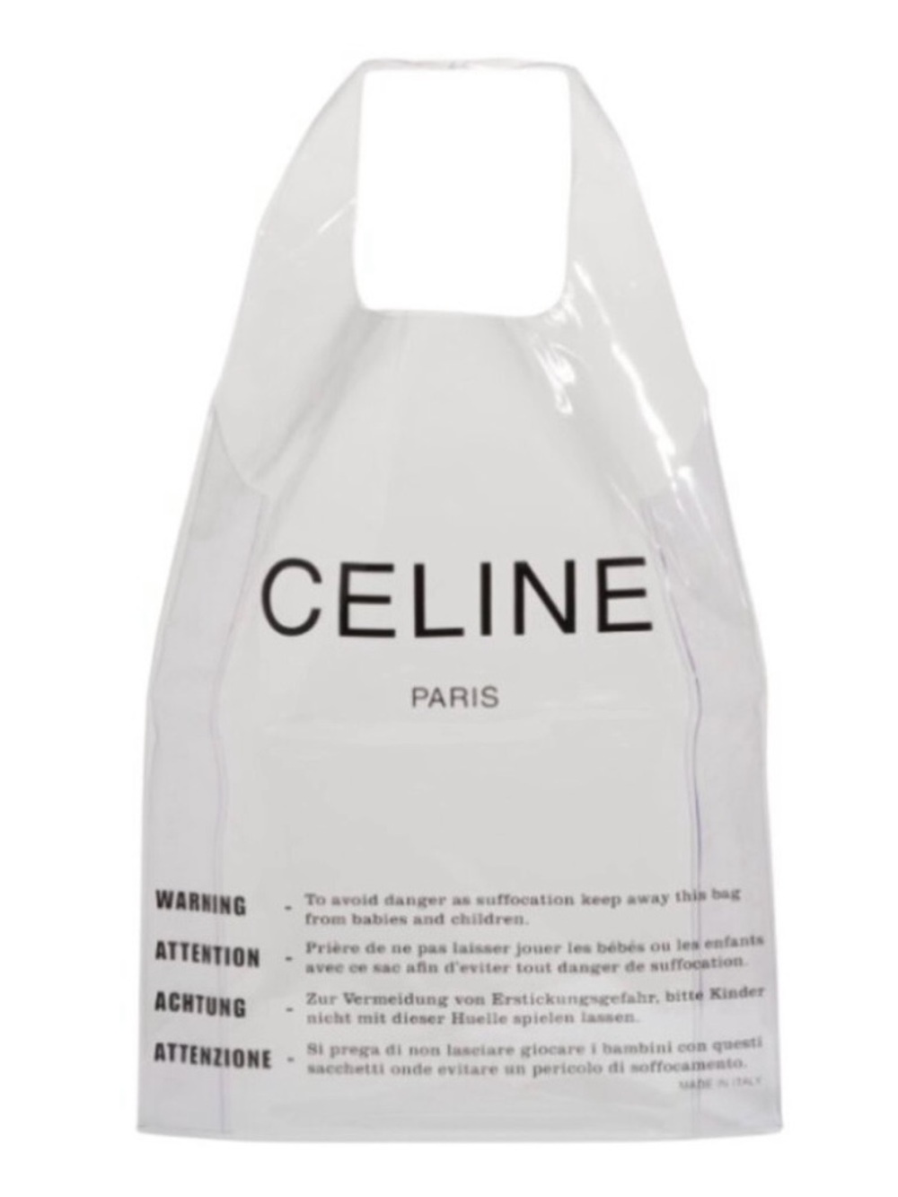 Celine Transparent Clear Tote